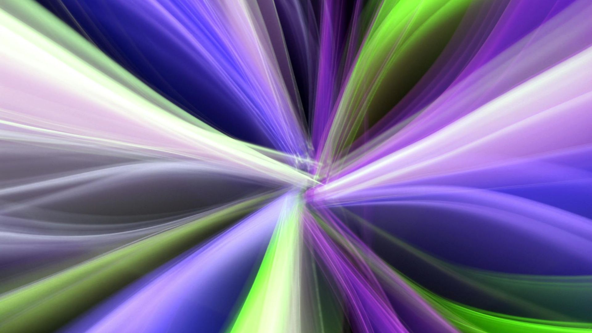 Abstract representation of fluid motion with neon lime lines on a dark background.